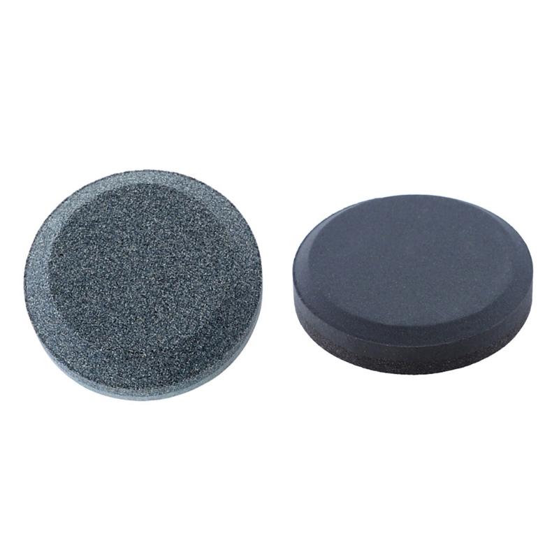 Double Side Abrasive Sharpener For Cutter Scissors Tool Ergonomic Round Design Durable Corundum & Silicon Carbide