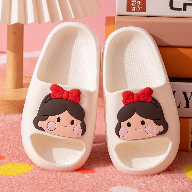 EVA Kids' Cute Non-Slip Bathing Slippers - Princess Theme for Girls and Boys