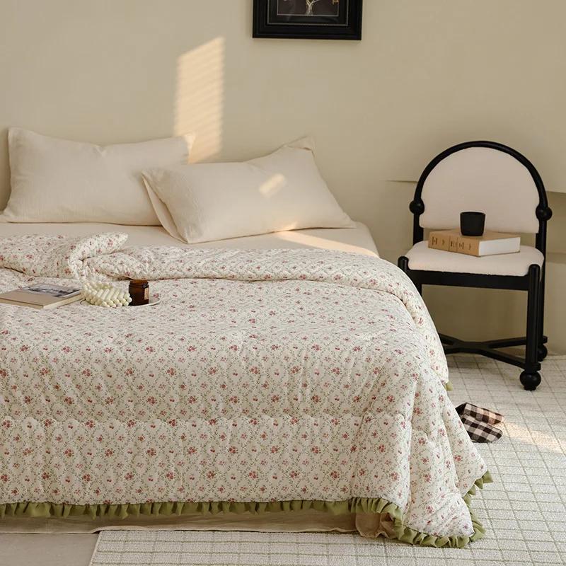 Version of Cloud Marshmallow Knitted Cotton Lace Machine Washable Soybean Fiber Quilt Core Four Seasons Sleeping Naked Quilt