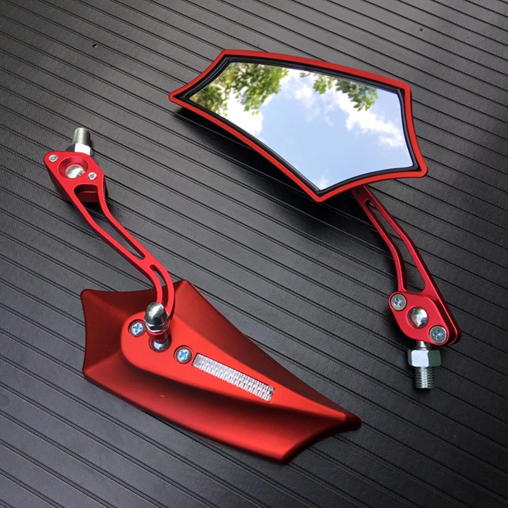 8 Colors Motorbike Motorcycle Rear View Mirror Moto Accessories Unviersal 8MM 10MM Scooter Mirror Motocross Rearview