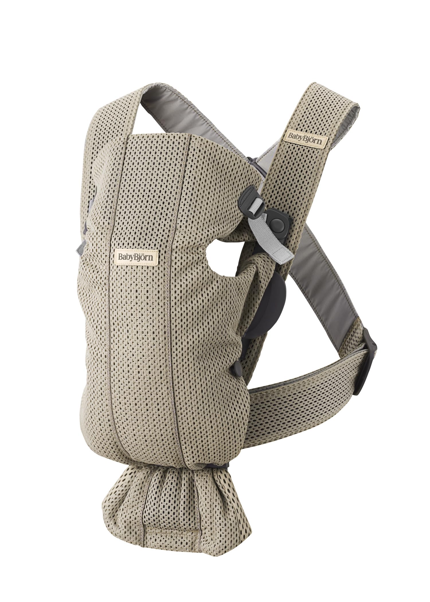 

MINI Air Baby for newborns to 12 easy to put lightweight and Japanese Product BABYBJÖRN Carrier, months, gray-beige, on, compact. [Authentic