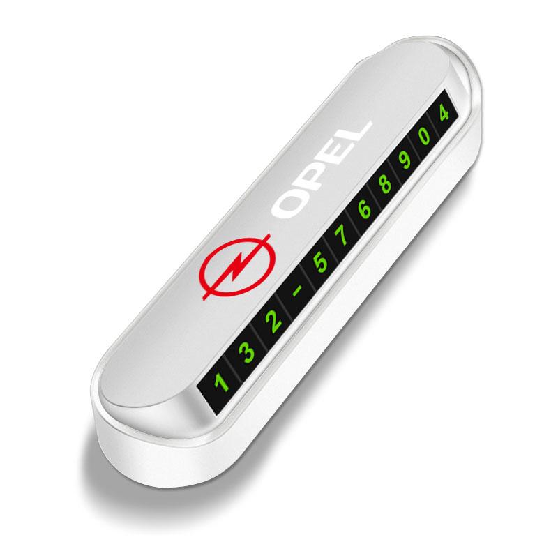 1Pcs Car Temporary Parking Card Plate Badge Car Styling For Opel Corsa Astra Insignia Vectra Zafira Meriva Mokka Grandland Vivaro