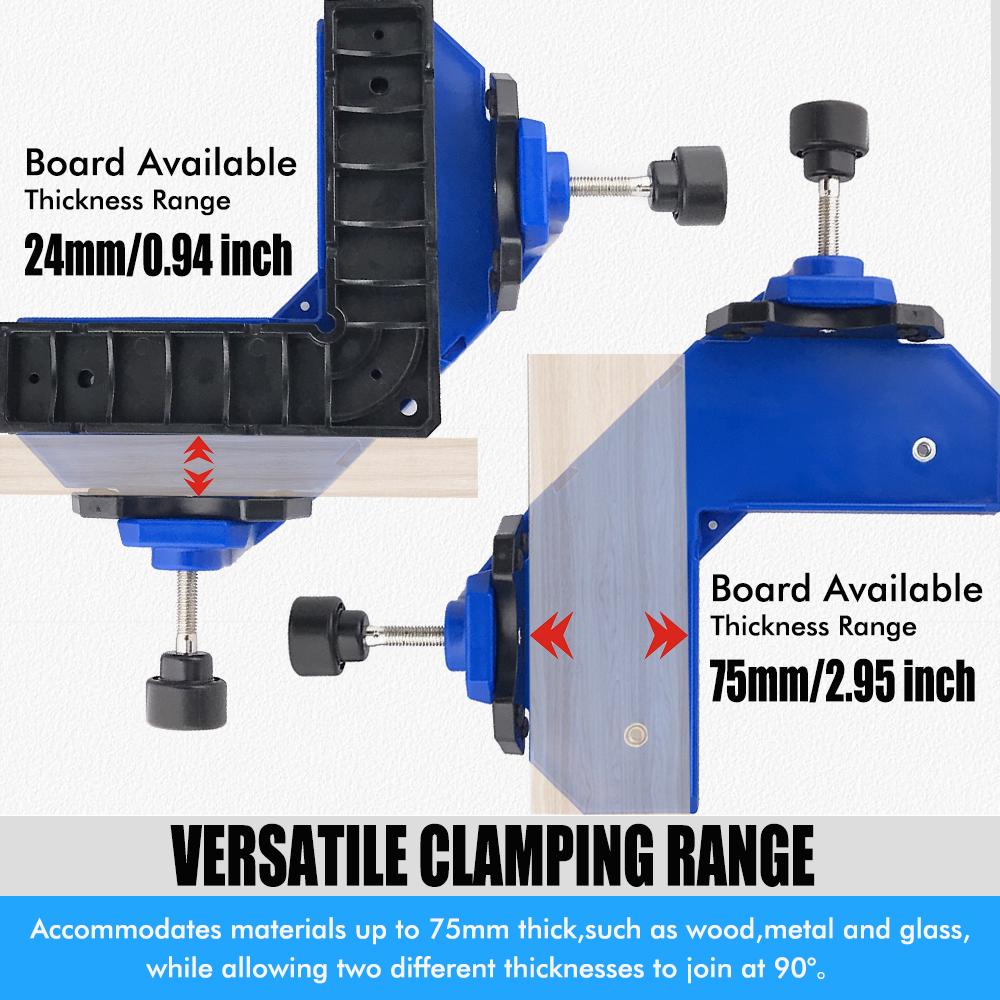 Woodworking Right-Angle Clamp - Corner Clamp for Securing Panels-Right-angle Clamp for Tightening Operations - Woodworking Tool