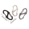 10Pcs Dual Spring S-Type Carabiner Mini Keychain Lock Hooks Anti-Theft Snap Hooks for Outdoor Camping Backpack Buckle Key-Lock T