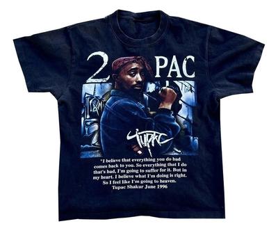 NUEVA Camiseta Negra 2Pac Tupac Shakur 1996 Tallas S-5XL Réplica Rara Camiseta Unisex