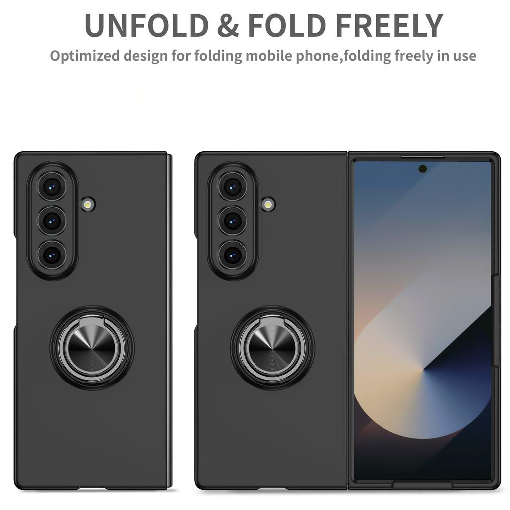 Shockproof Hard Plastic Bracket Ring Holder Case for Samsung Galaxy Z Fold 7 5G Fold7 Fold 6 5 4 3 2 Fold6 Fold5 Fold4 Fold2