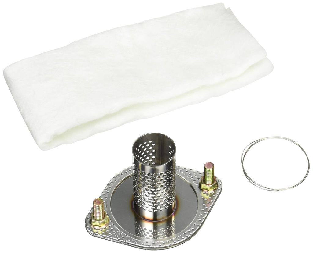 FORTUNE JDM Stainless Steel Punched Flange Intermediate Pipe Diameter Silencer, Size, 70-80mm (JFS-P7080)