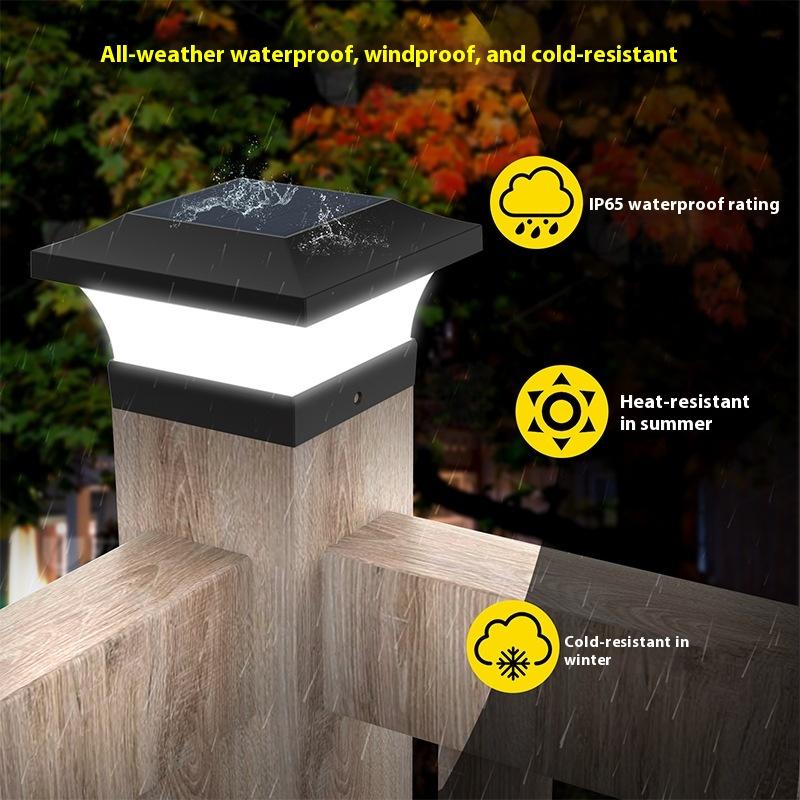 Solární stigma lampa Venkovní vodotěsné zahradní svítidlo Vila brána sloupové svítidlo Nová čínská stigma lampa