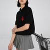 New MLB FW22 Polo Shirt Unisex Black 3APQH0133-43BKS