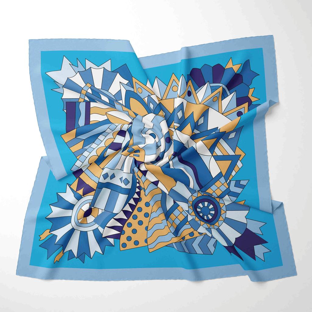 70cm*70cm  Foulard Chiffon Women Square Foulard Lady's Neck Hair Scarves Design Printed Head Kerchief Fashion Girl Scarfs