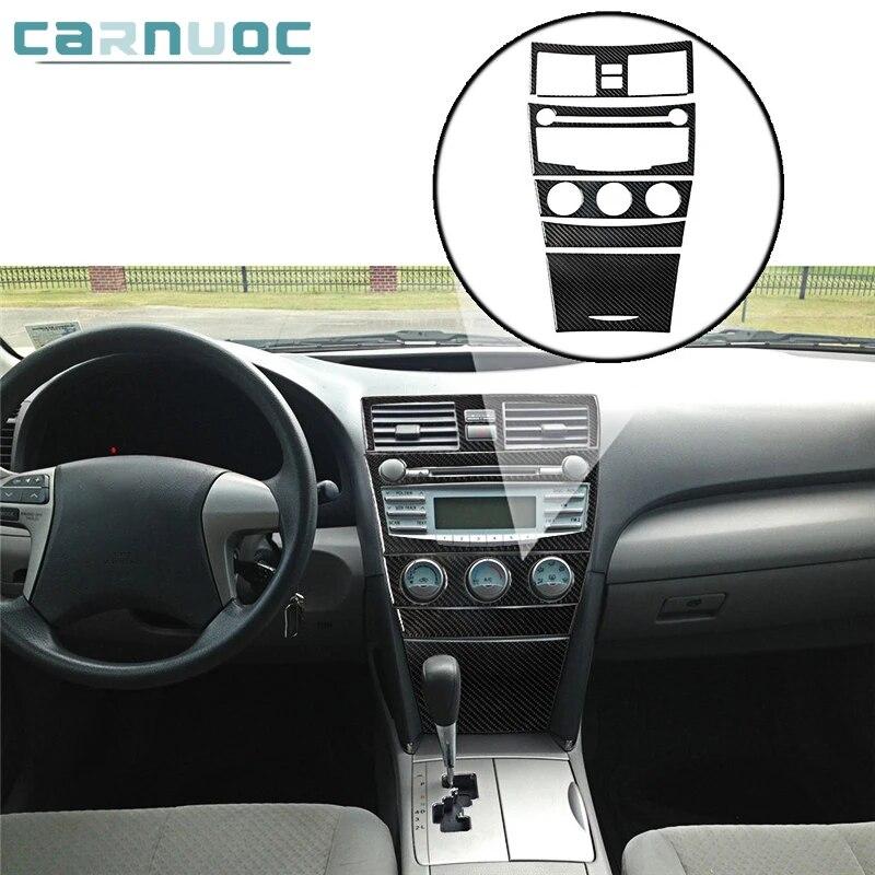 

Для Toyota Camry 2007 2008 2009 2010 2011 радио из углеродного волокна без CD-плеера наклейки декоративные аксессуары для салона автомобиля