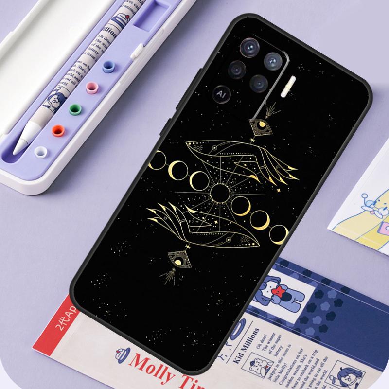 

Sun Flowers Cat Snake Moon For Oppo A96 A76 A16 A94 A74 A54 A15 A18 A38 A58 A78 A98 A40 A60 A80 A57 A17 A77 A5 Pro Case OPPO A78 5G