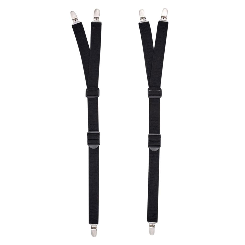 Shirt Stays Adjustable Soft And Smooth Elastic With Non Slip Clips Perfect Sock