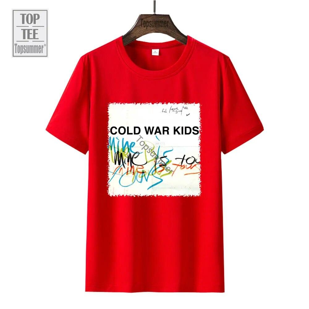 Mine Is Yours Album T Shirt Cold War Kids Tour T-Shirt Women'S Punk Streetwear Black T-Shirts Unisex'S Short Sleeve Clothes