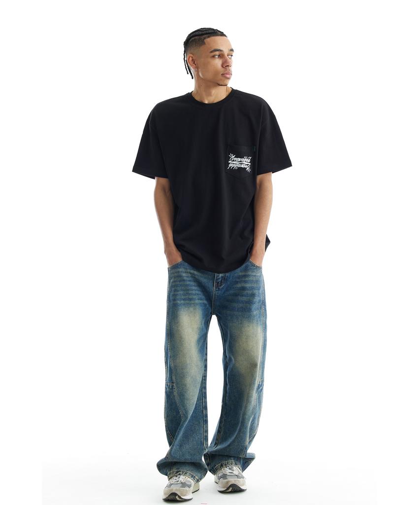 CREAM SODA LAB Crsdel Lettering Pocket Short Sleeve Tee