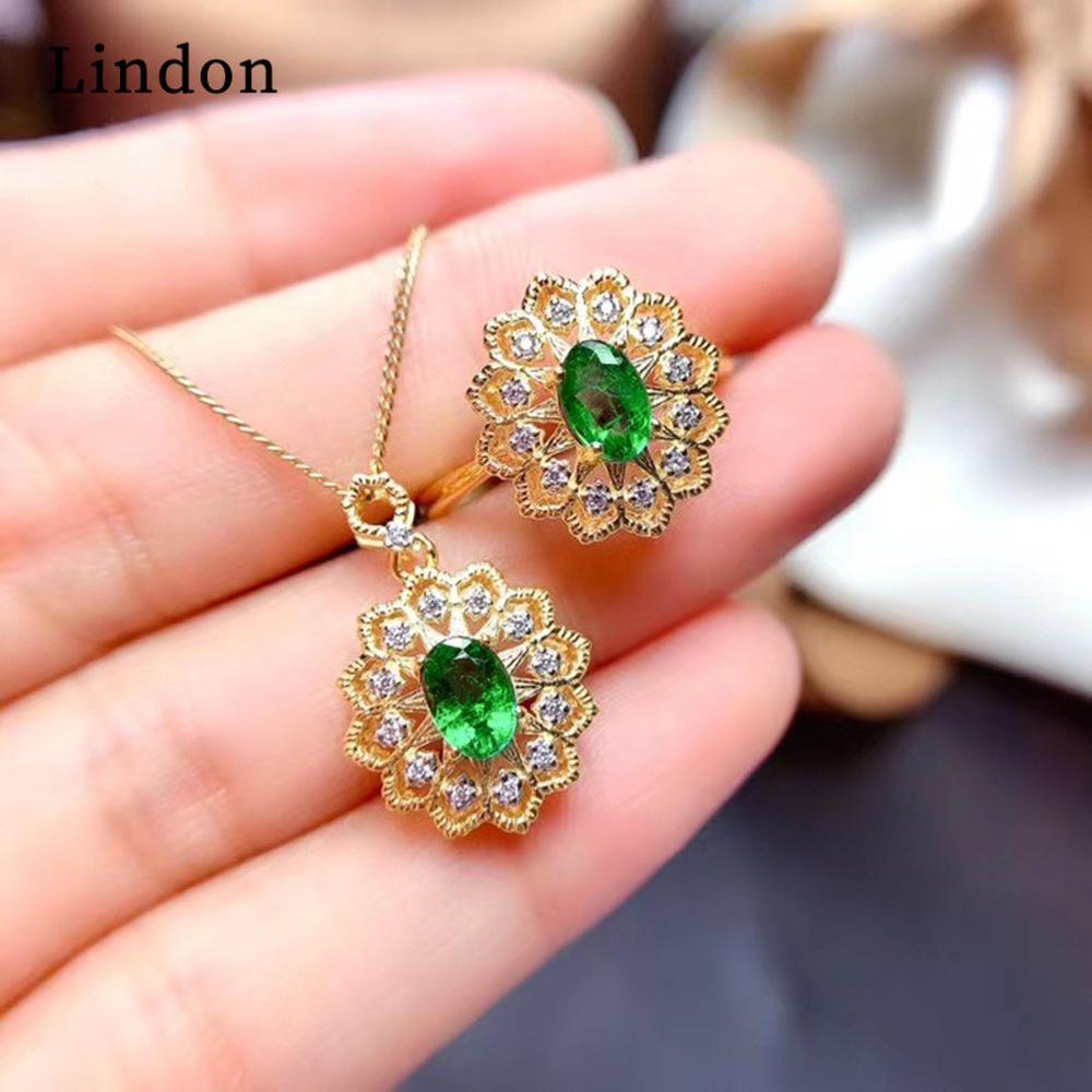 

Lindon Женщины Медный Сплав 5А Циркон Кольца Ожерелье Подвеска Набор Свадебный Подарок