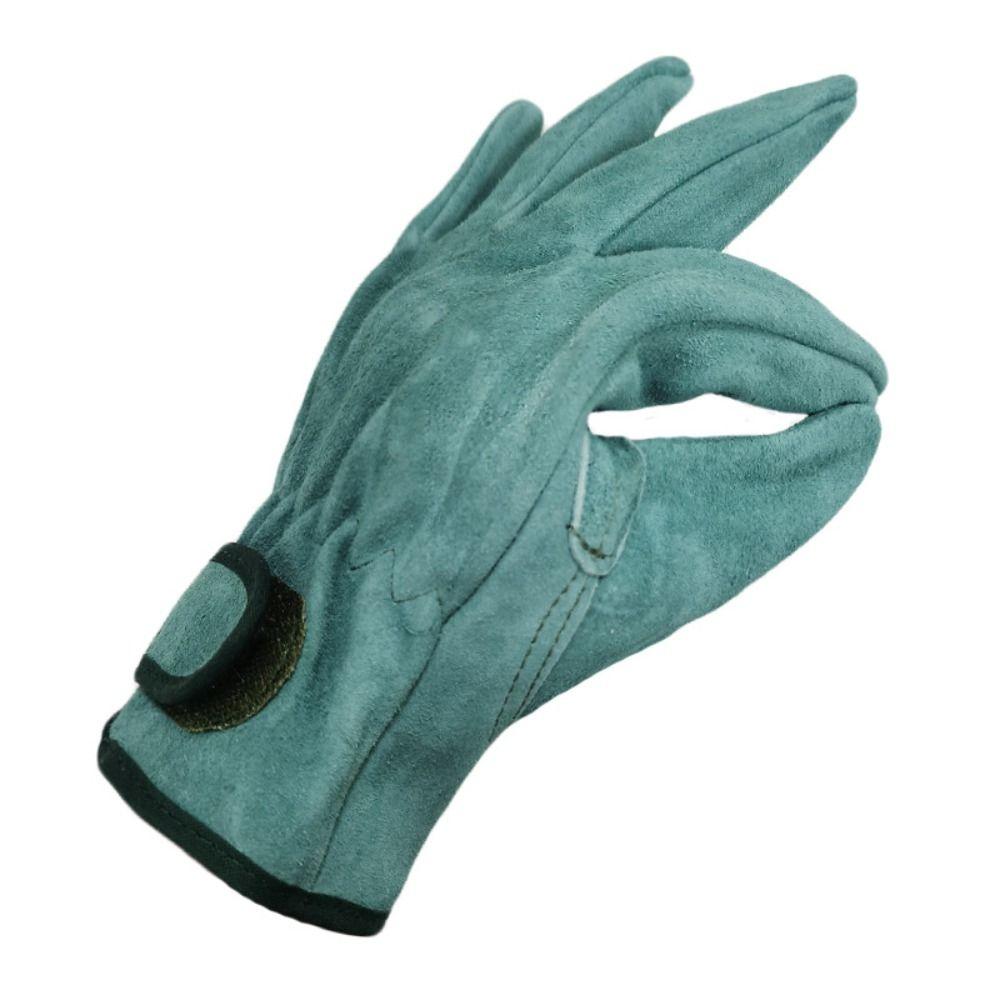 1Pair Stab-proof Leather Working Gloves Wear-resistant Safety Protection Gloves  Construction