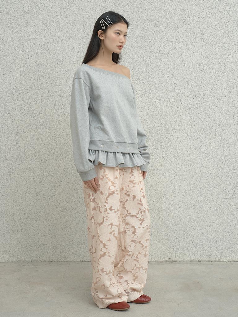 Deoenel Flower Wide Slacks - [Pink]
