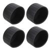 4 Piezas Protectores de Suelo para Patas de Silla 60 mm Plástico Antideslizante Redondo Cubierta Protectora para Patas de Muebles para Suelos de Madera Dura