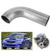 2.5in Turbocharger Down Pipe 90 Degree Stainless Steel Exhaust Bend Pipe for T3 T4 5 Bolts Turbo Flange