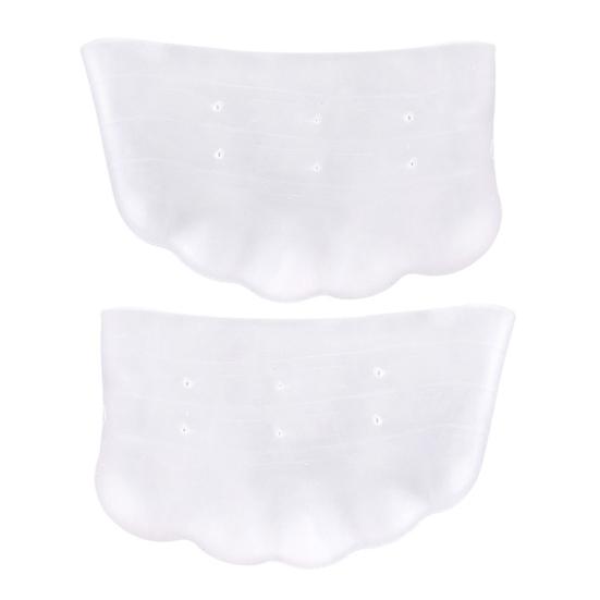 1 Pair Forefoot Pads Breathable Hole Design Ergonomic Curved Fit Soft Elastic Ballet Shoe Protectors Toe Cushion Pads