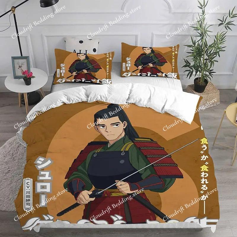Modisches 3D-bedrucktes Anime Delicious in Dungeon Bettwäsche-Set Jungen Mädchen Einzel Doppel Queen King Größe Bettbezug Kissenbezug Bett Jungen Erwachsene