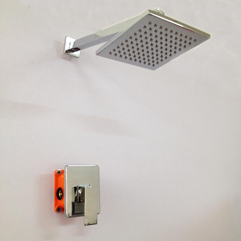 All-Copper Wall-Mounted Shower Set with Pre-Embedded Box