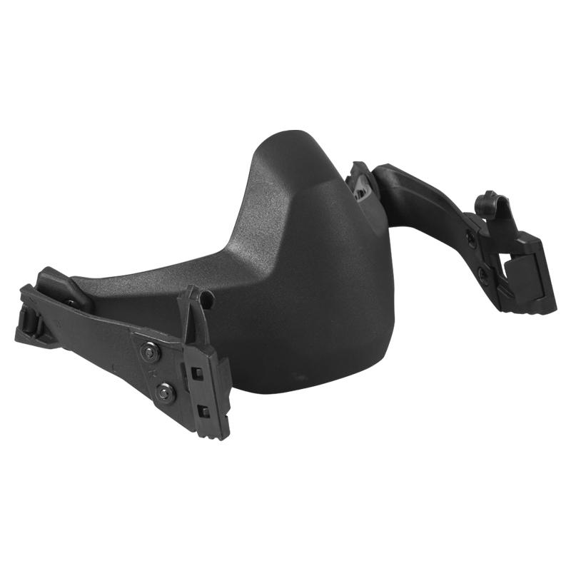 

BOOIU Tactical Half Face Folding Mask Nylon Adjustable Wargame Hunting Paintball Airsoft Protective Masks Helmet Accessories чорний