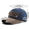 New Denim Patchwork Baseball Cap Fashion Letters Embroidery Long Brim Peaked Hat For Men Women Hip Hop Caps Streetwear