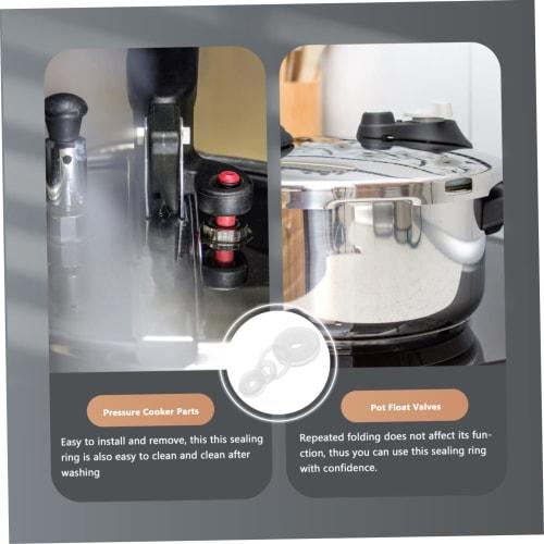 CAXUSD 12-Piece Pressure Cooker Accessories, Pot Lid Gaskets, Pressure King Pro Parts, Pressure Cooker Valve Gaskets, Pressure Cooker Parts, Silicone