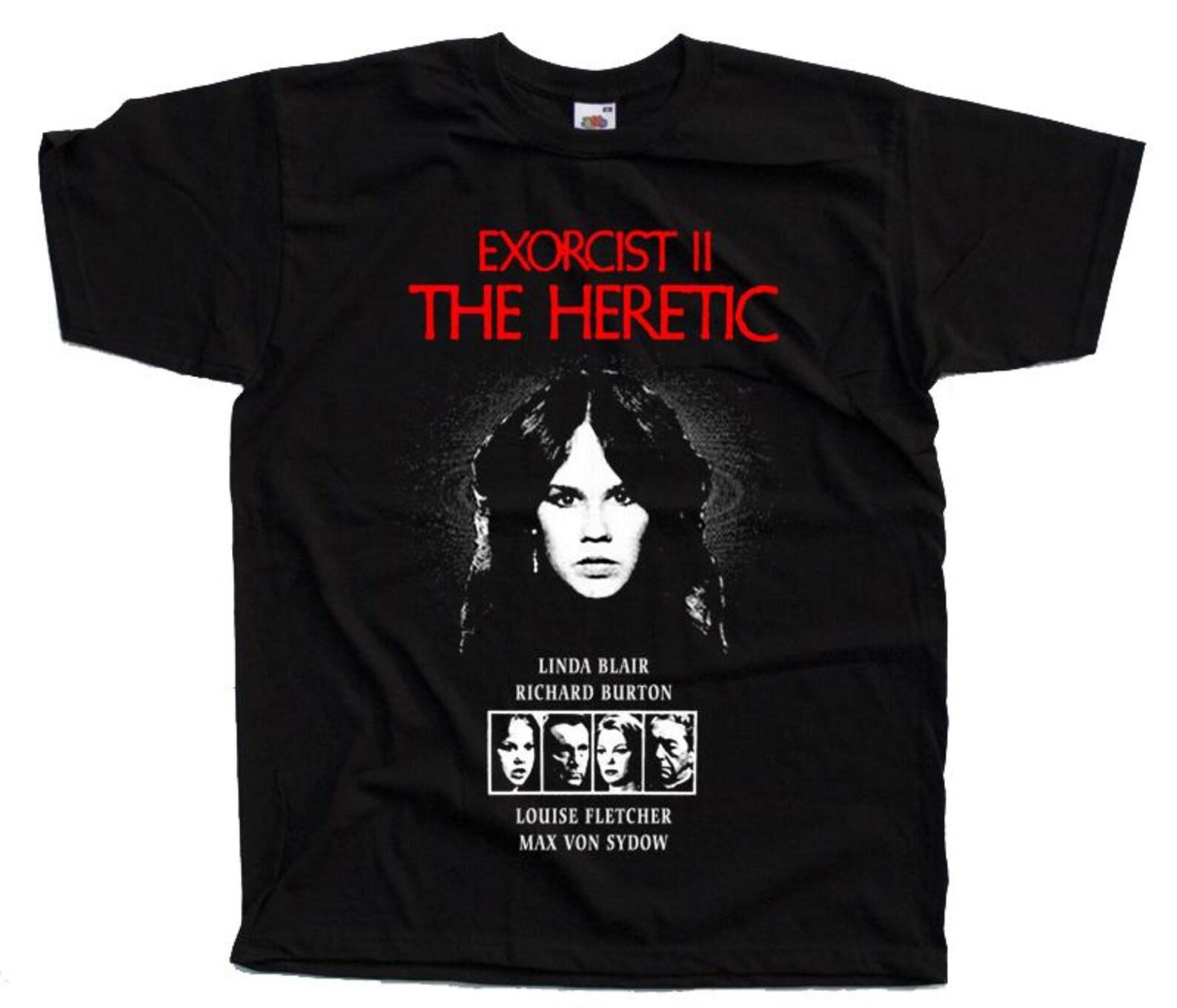 The Exorcist 2 The Heretic Horror movie poster T-Shirt Black vintage scary all sizes S-5XL 2XL