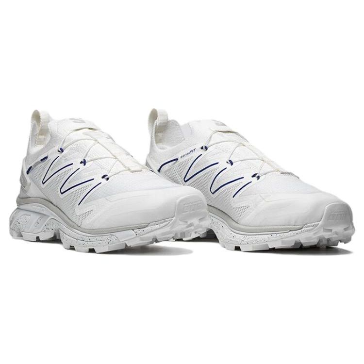 SALOMON Xt-Rush 2 Lace-Up Low-Top Cushioning Non-Slip Durable Casual Running Shoes Unisex Sneakers White 471374