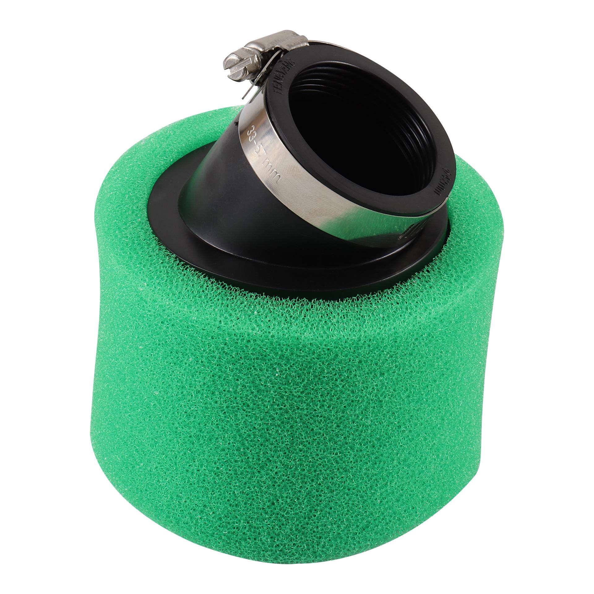 

42mm Green Sponge Air Filter for Motorcycles & ATVs, Compatible with Various Models.