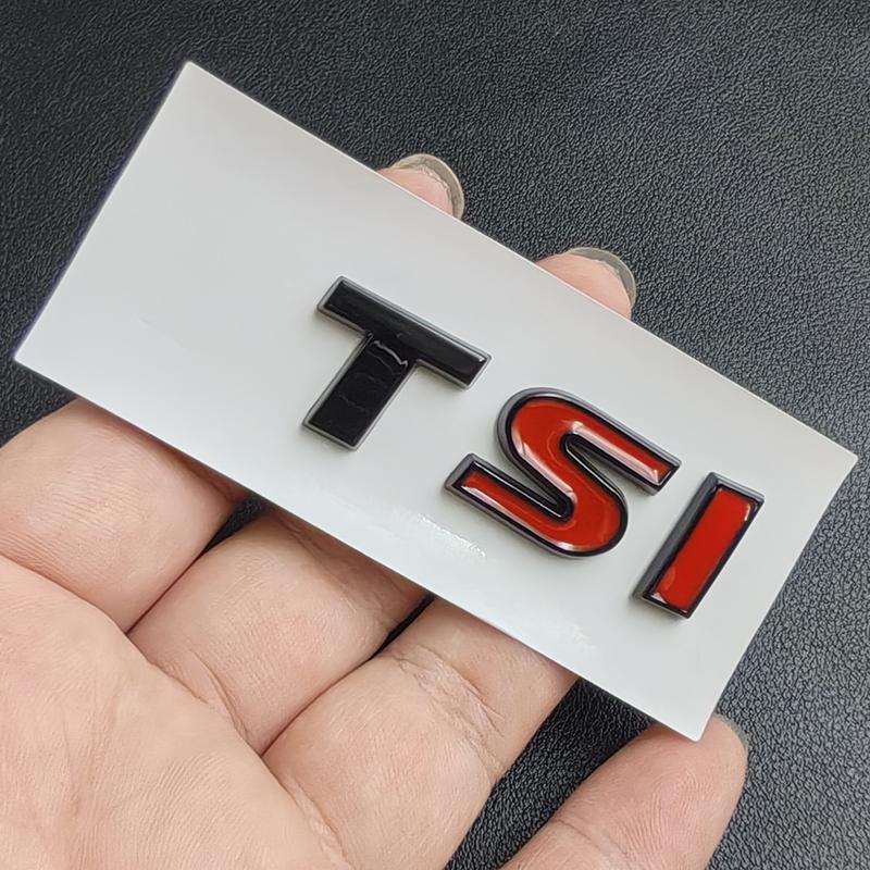 3D ABS TSI Bil Logo Emblem Bil Bagasjelokk Merke Dekal