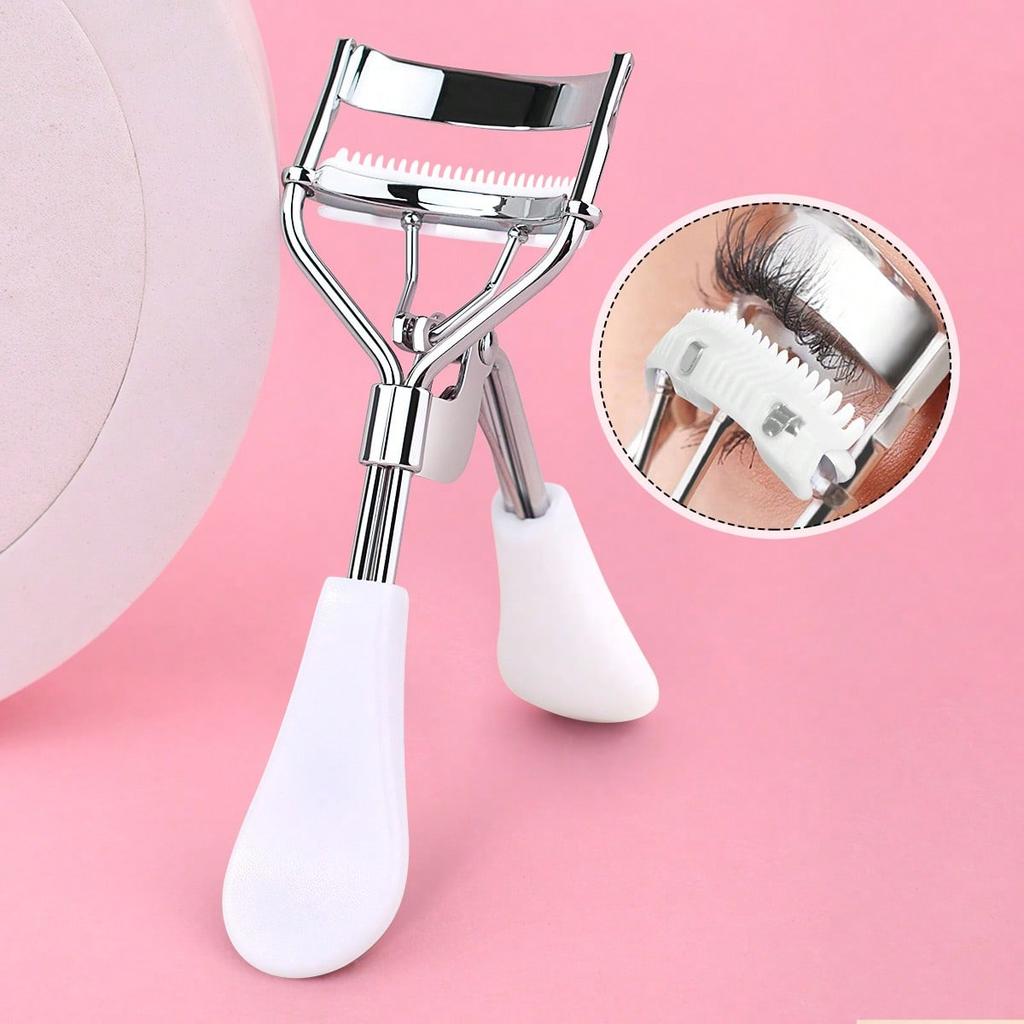 1pc Portable Eyelash Curler, Black Color With Comb, Instantly Curls And Holds Lashes, Suitable For Daily Makeup