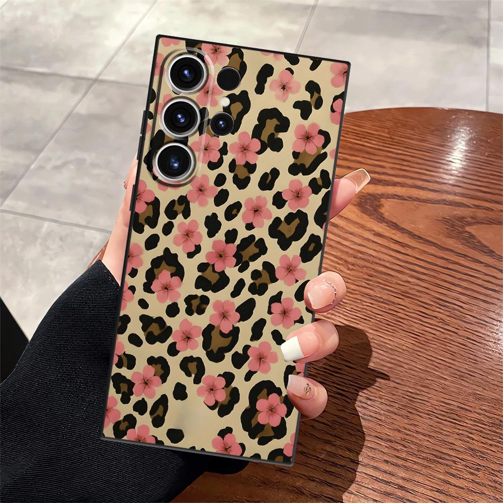 

Case for Samsung Galaxy S25 S23 S20 Ultra Note 20 8 9 10 S10 S9 S24 Plus S26 S21 FE Funda Phone Cover Leopard Pattern Art Galaxy S25 FE