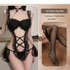 Erogenous Lace Maid Outfit: Enhance Small Chest, Temptation Lingerie, Transparent Passionate Uniform