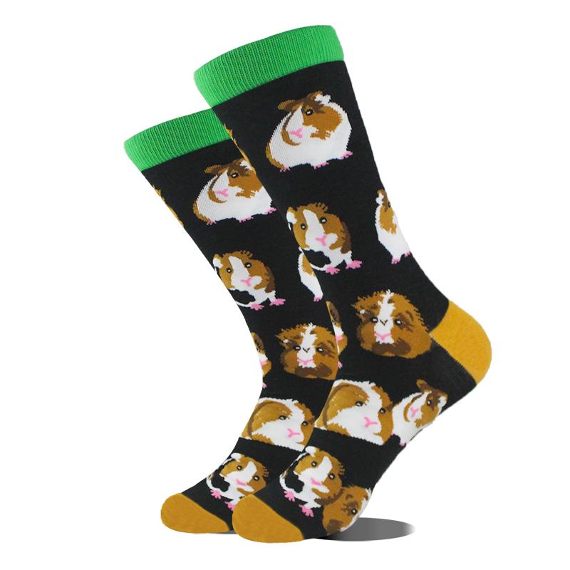 AB Happy Cotton Funny Socks Men Beer Panda Duck Crazy Design Sokken Unisex Novelty Plant Piano Crew Skateboard Calcetines Hombre