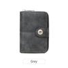 Short Women's Wallet, Retro Multi-card, Two-fold Zipper Card Bag, Coin Change Bag.