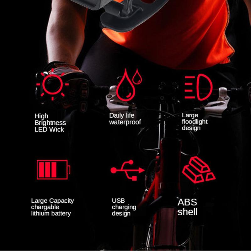 USB Bike Headlight + Wireless Horn Night Light