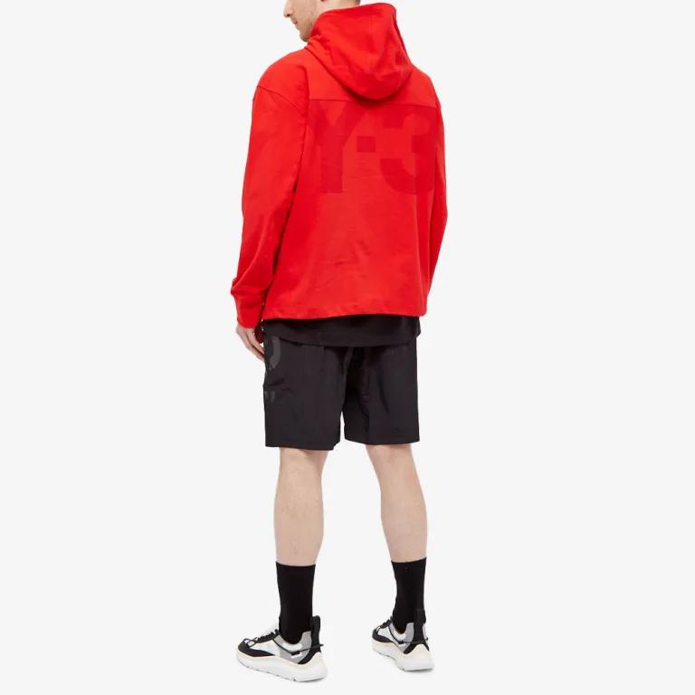 Y-3 Sweatshirts Men's Red Hooded Moderate Straight Fit GV4173