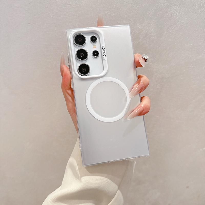 

Samsung Magnetic Full Coverage Silver Phone Case for Galaxy S26 Ultra/S25 Ultra/S24 Ultra Samsung S26 Plus