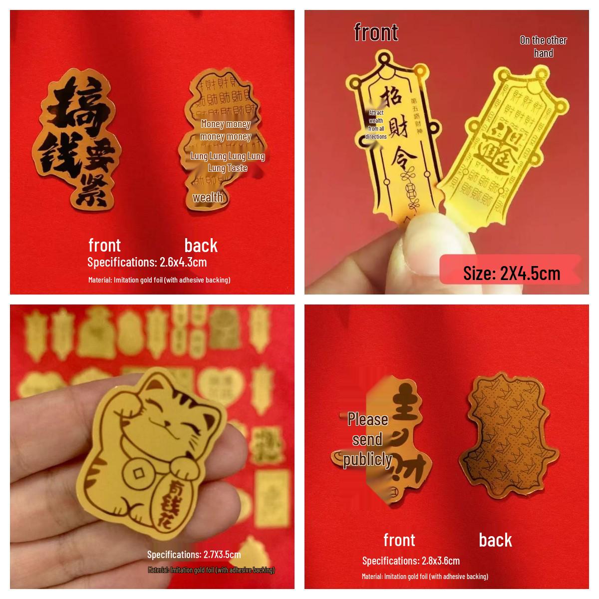 

Year of the Horse 999 Pure Gold Phone Sticker & Case - Perfect for Company Openings or Birthdays Princess please get rich 2mg