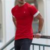 Gym T-shirt Men Short Sleeve T-shirt Casual Slim T Shirt Male Fitness Bodybuilding Shirt Workout Tee Tops Summer Clothing
