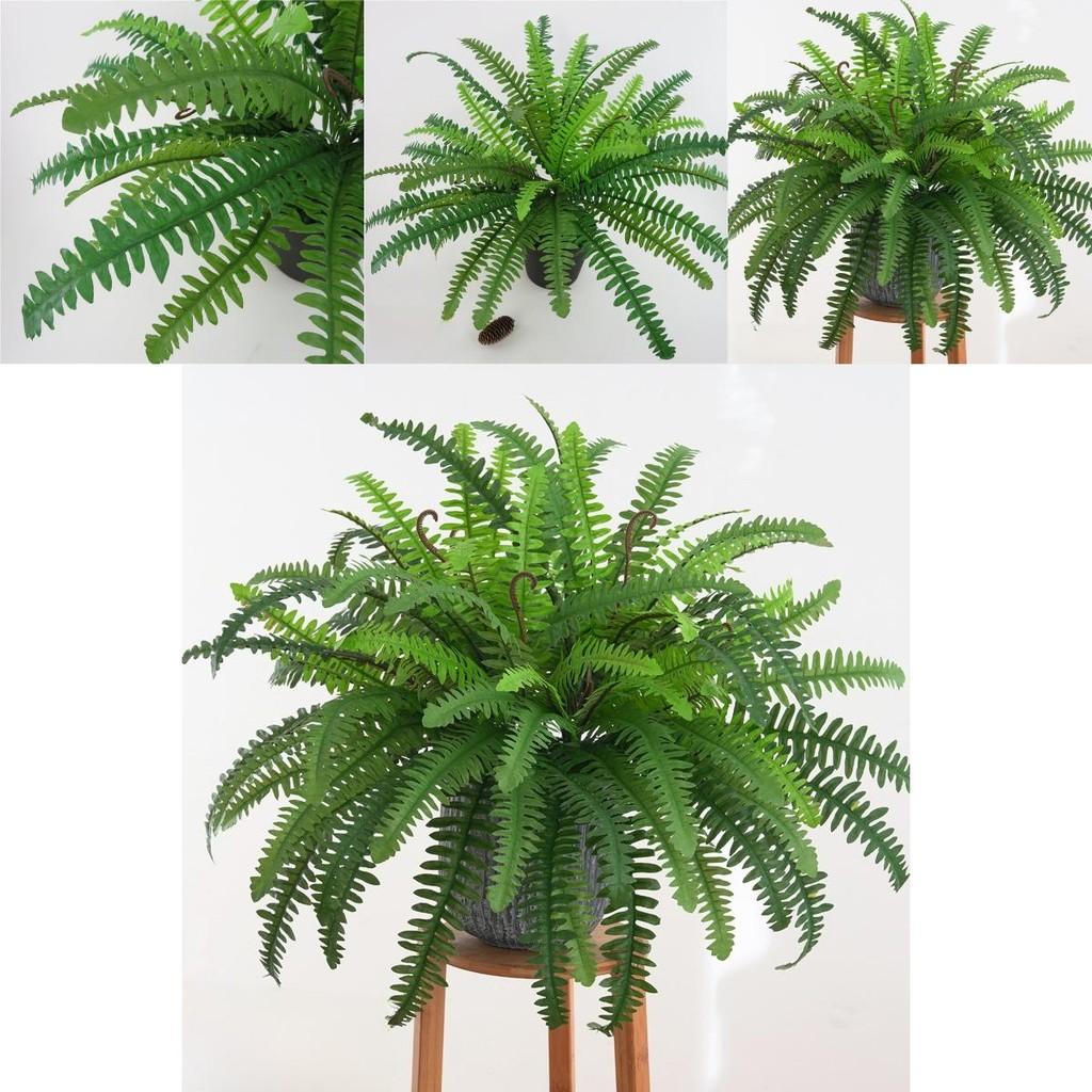 Fake Nephrolepis Cordifolia Plant Wall Decor With Multi Leaf Design For Event Decoration And Interior Use