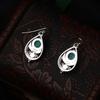 Vintage Turquoise Earrings Boho Silver Dangle Earrings Fashion Jewelry for Women