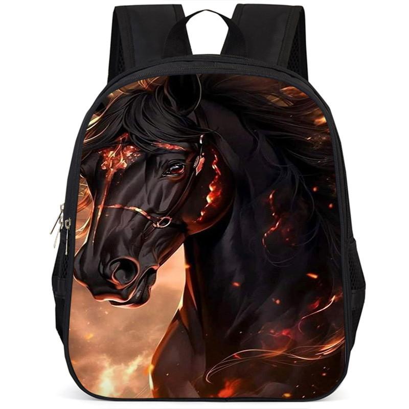 Durable Large Capacity 15-inch Oxford Cloth School Backpack For Kids Unisex