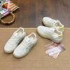 Soft Leather German Training Shoes Women's New Comfortable Forrest Gump Shoes In Autumn and Winter 2025 Breathable Trend Sports and Leisure White Shoe