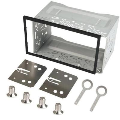 2Din stereo radio kooiframe-eenheid universele dvd-spelerbox fascia-paneelplaatbehuizing audio-dashboardmontageframekit accessoires