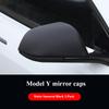 Накладка на дзеркало заднього виду автомобіля для Tesla Model 3 Model Y Зовнішня модифікація автомобіля ABS Накладка на дзеркало заднього виду з вуглецевого волокна